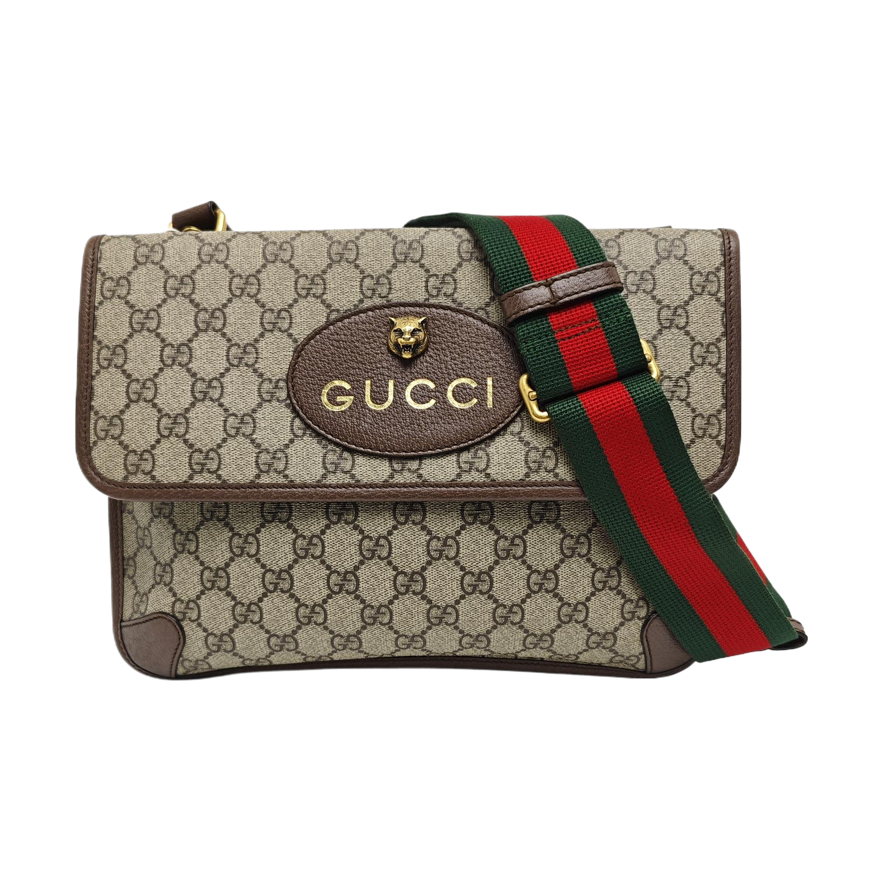 Neo Vintage Large Monogram Coated Canvas Brown