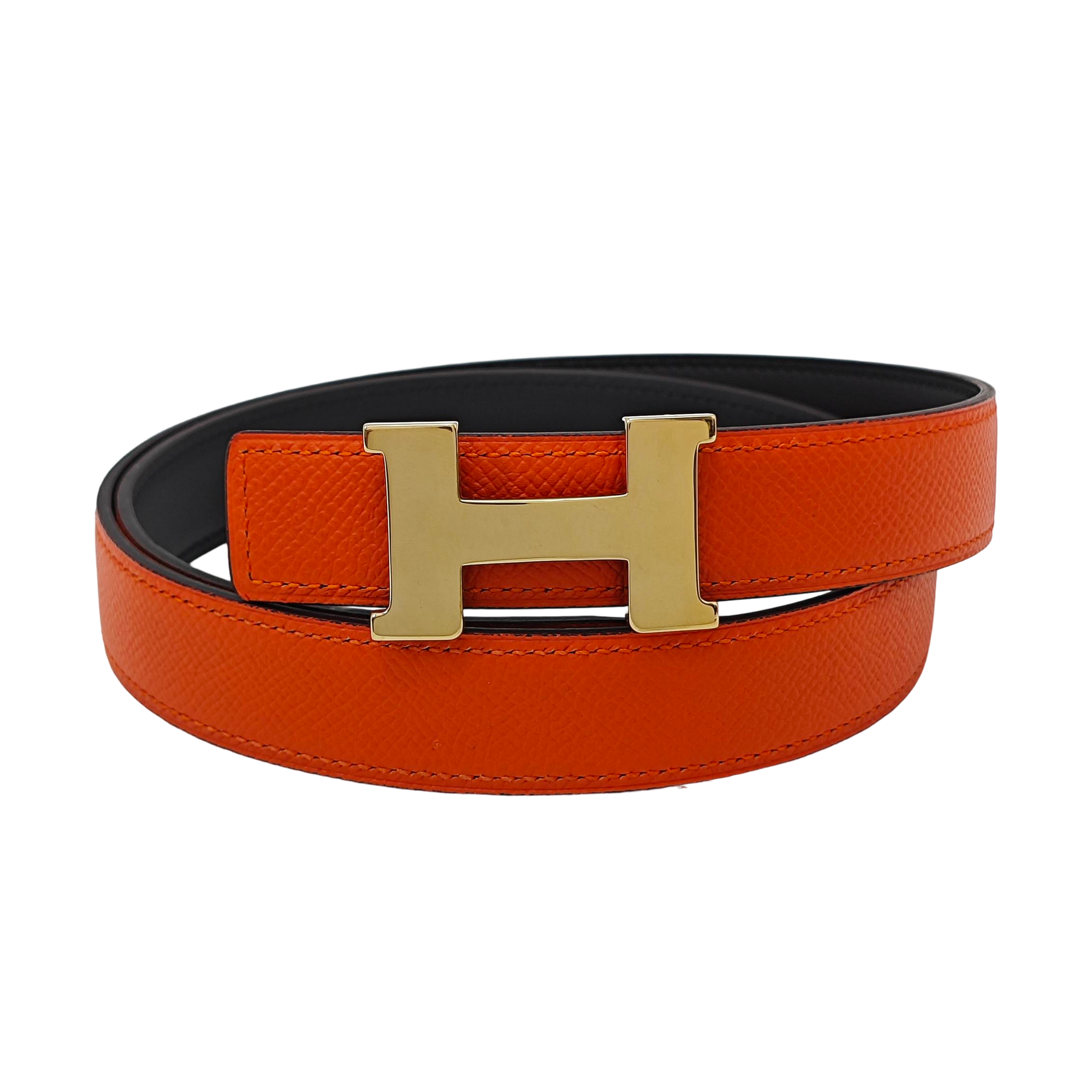 Leather Belt Orange