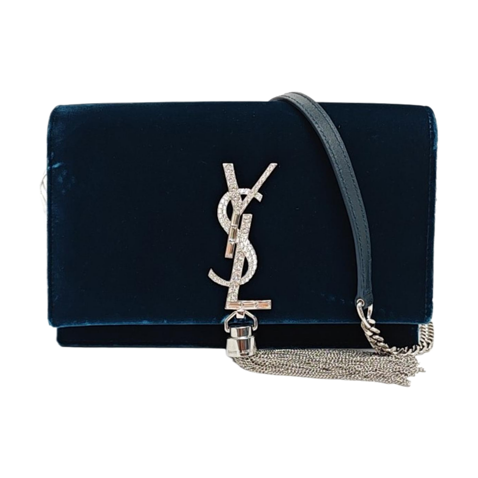 Authenticated pre-owned  KATE WOC Velvet Blue - Shoulder Bag at Looply