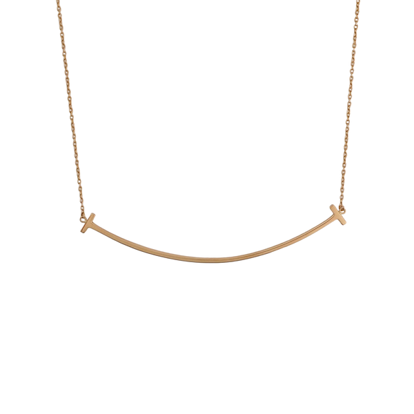 Tiffany T 18k Rose Gold Necklace