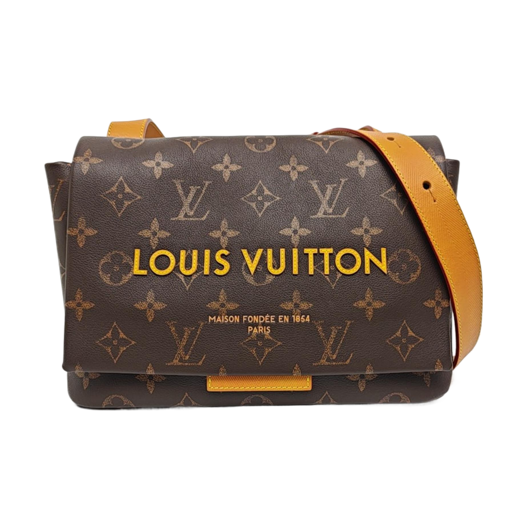 SHOPPER Monogram Coated Canvas Brown
