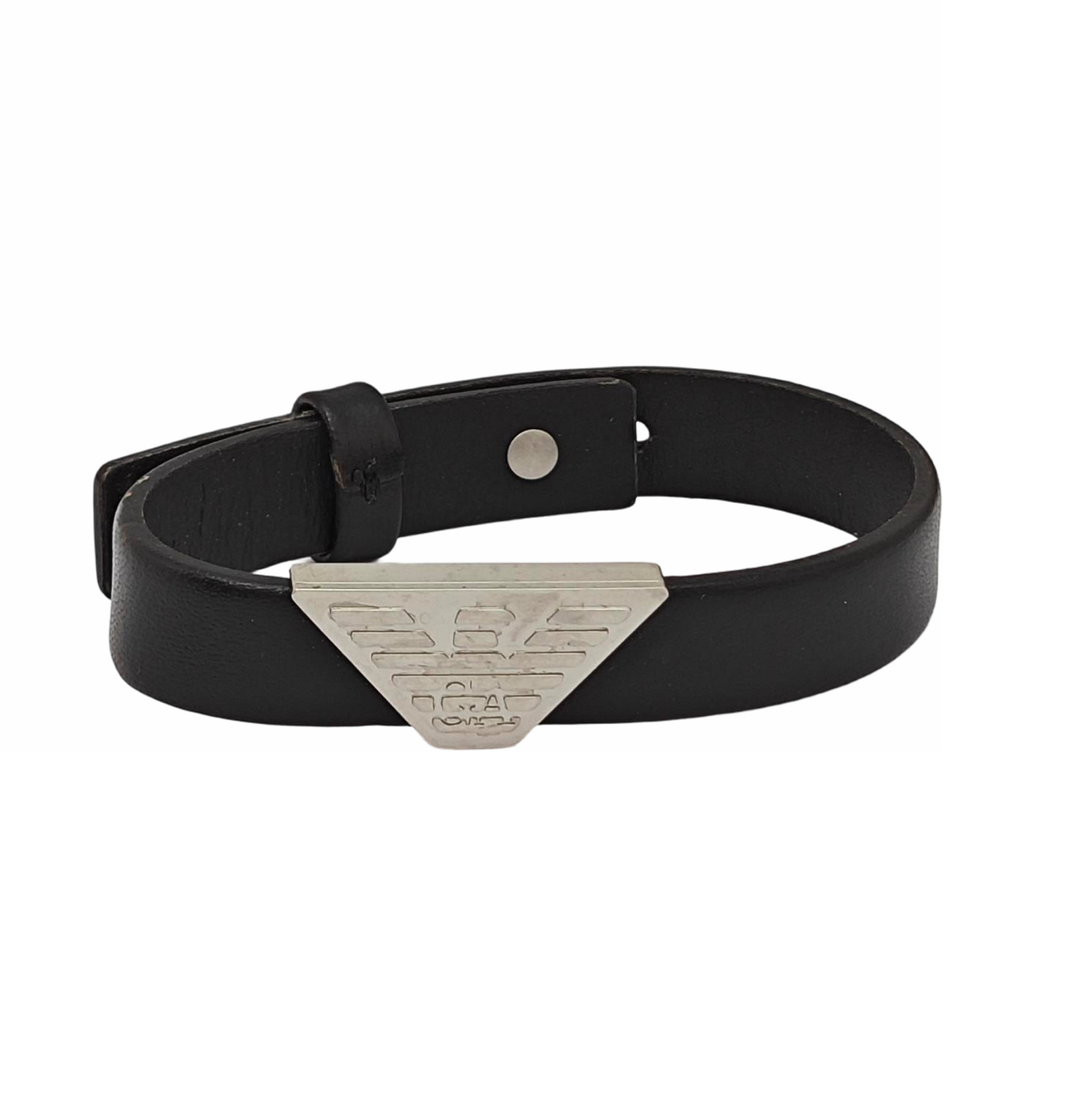 Leather Black Bangle