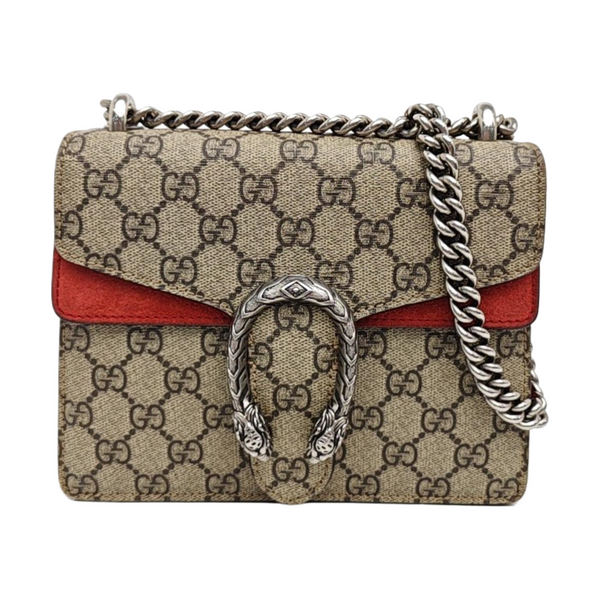 Dionysus Mini Monogram Coated Canvas Beige