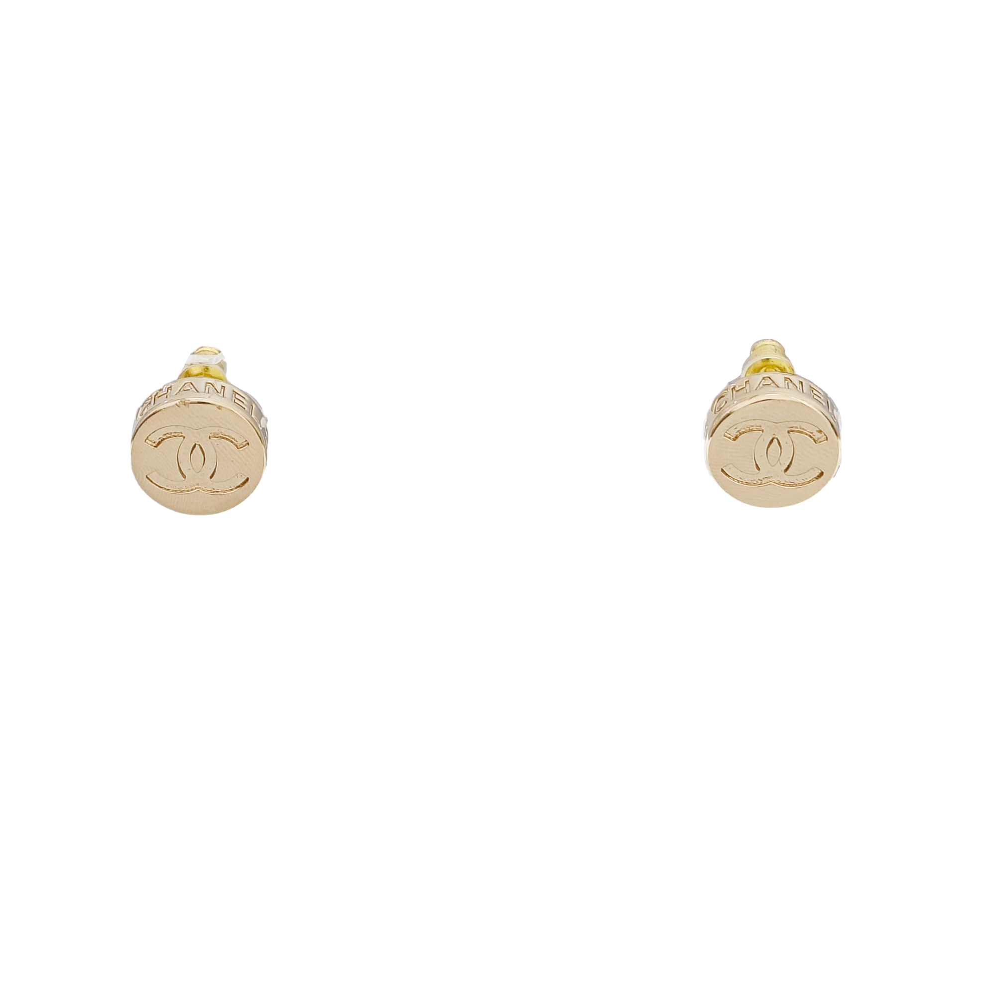 Metal Gold Stud Earrings