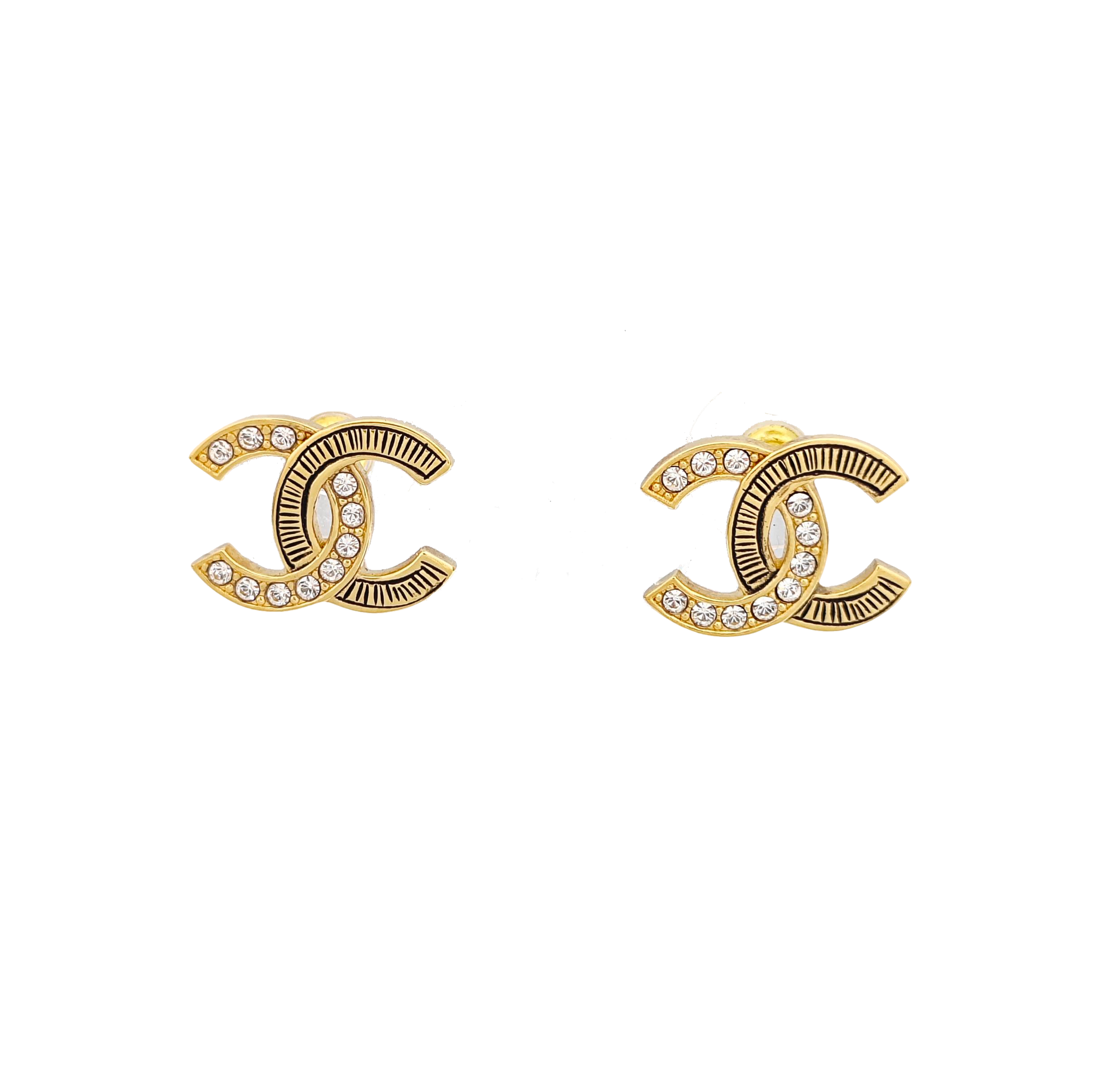 Metal Gold Stud Earrings