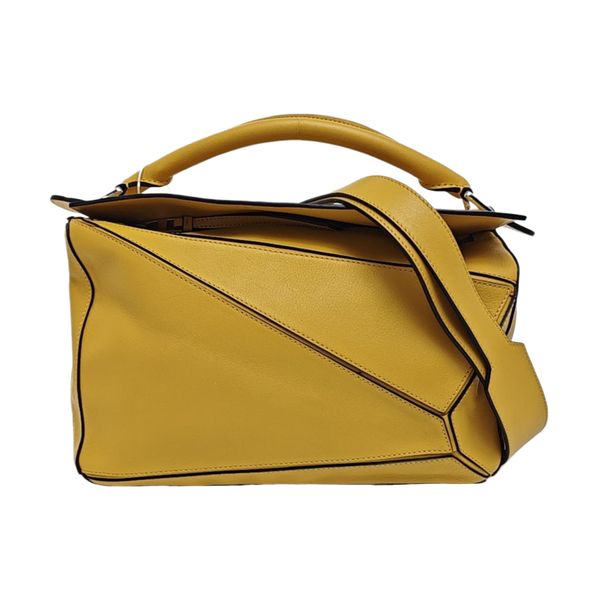 Puzzle Medium Calfskin Yellow