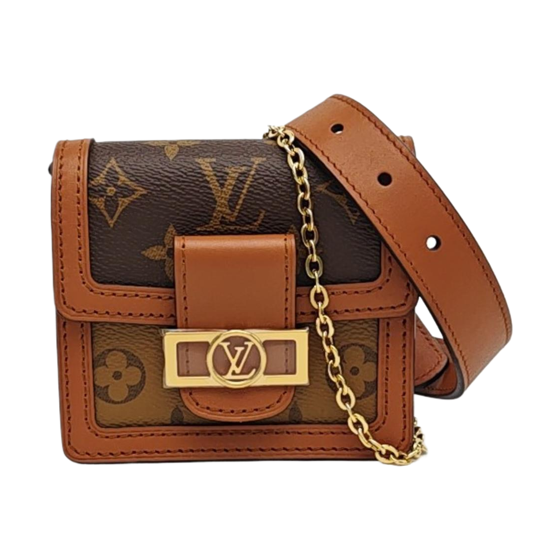 DAUPHINE BB Monogram Coated Canvas Brown