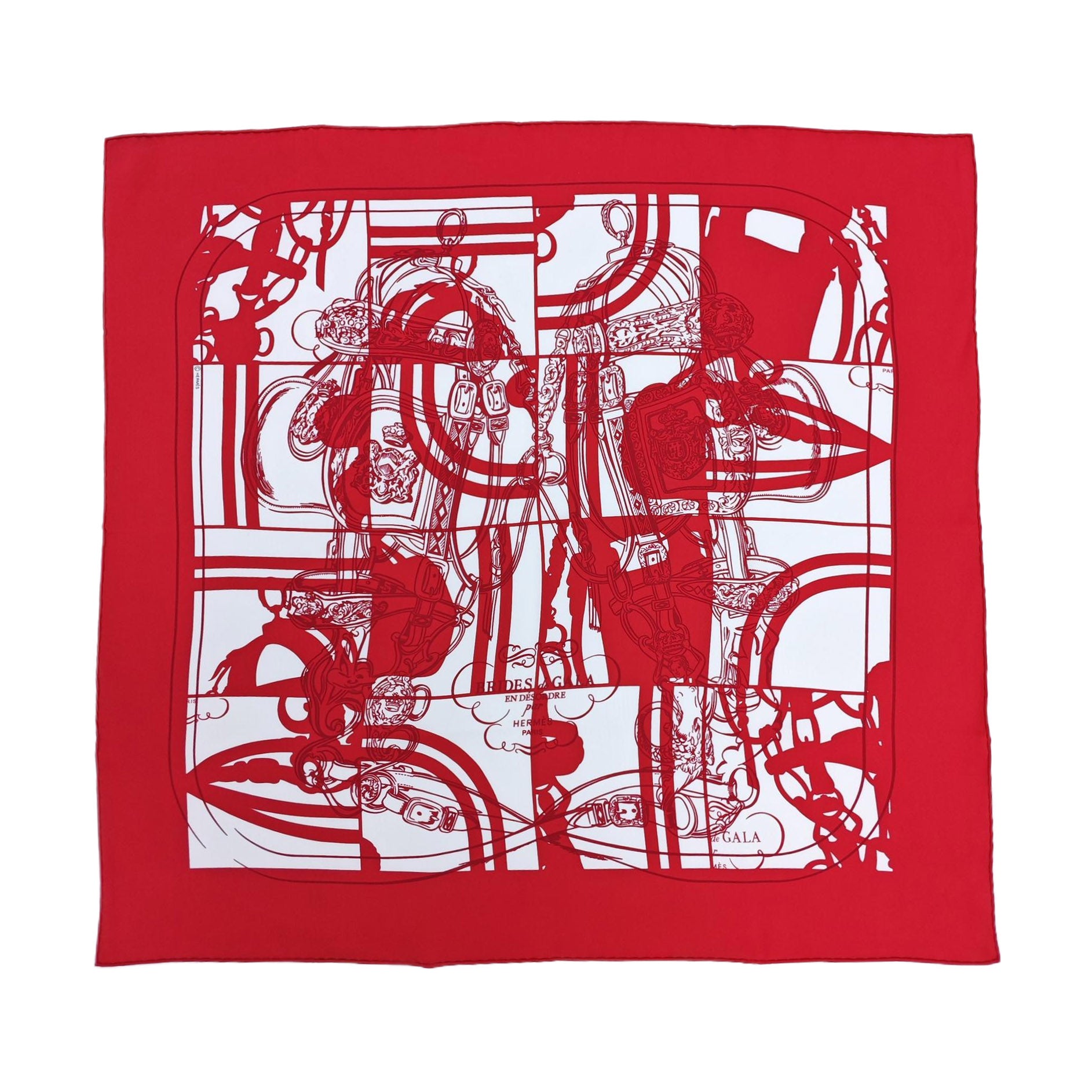 Mulberry Silk Silk Scarf Red