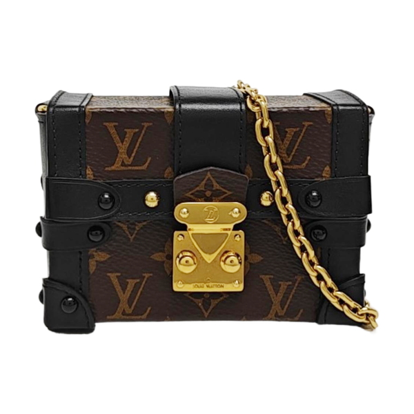 TRUNK Monogram Coated Canvas Brown