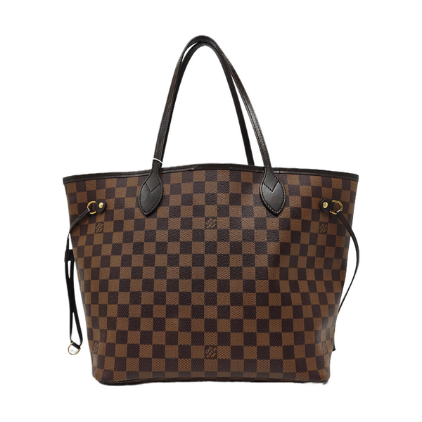 NEVERFULL MM Damier Ebene Coated Canvas Brown