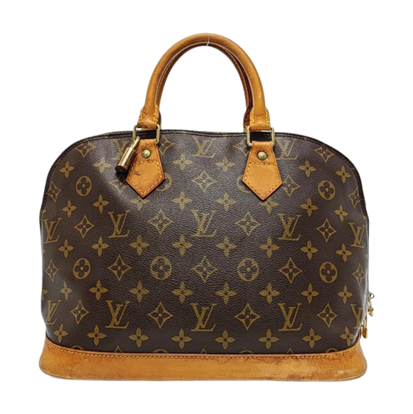 ALMA PM Monogram Coated Canvas Brown