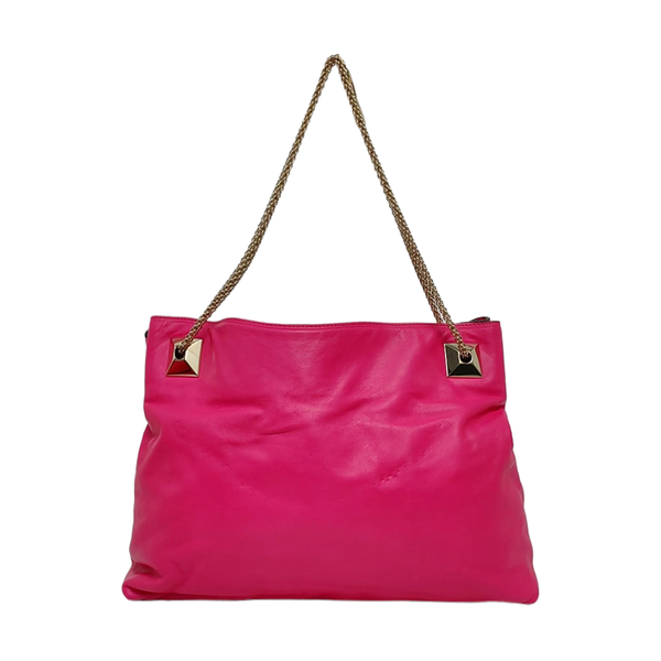 Calfskin Shoulder Bag Pink