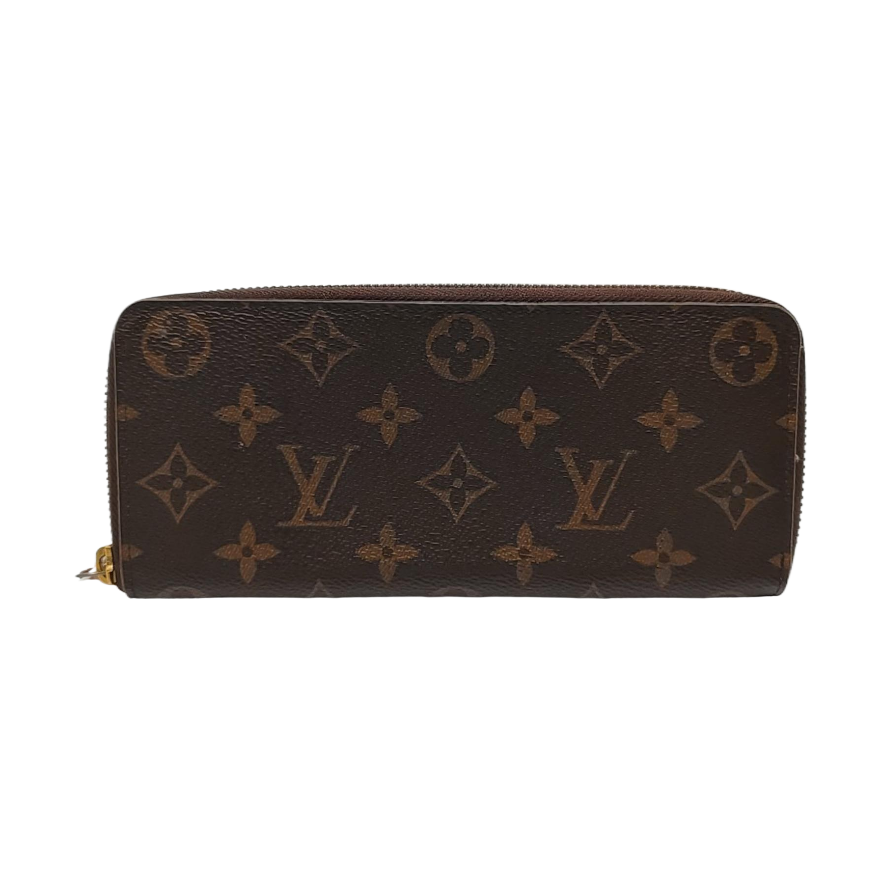 CLÉMENCE Monogram Coated Canvas Brown Wallet