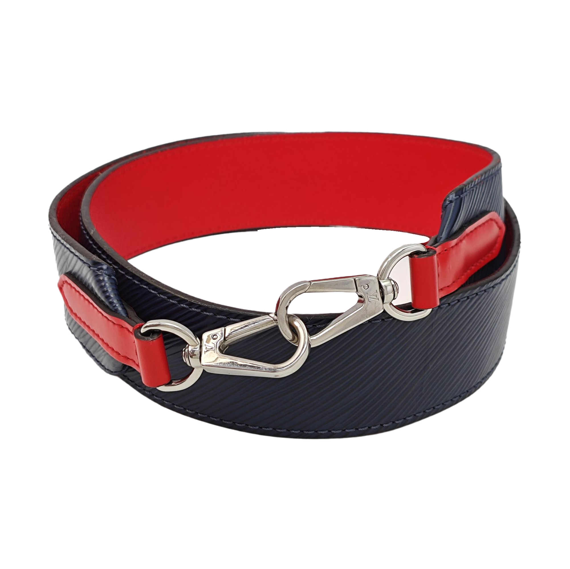 Leather Bag Strap Blue