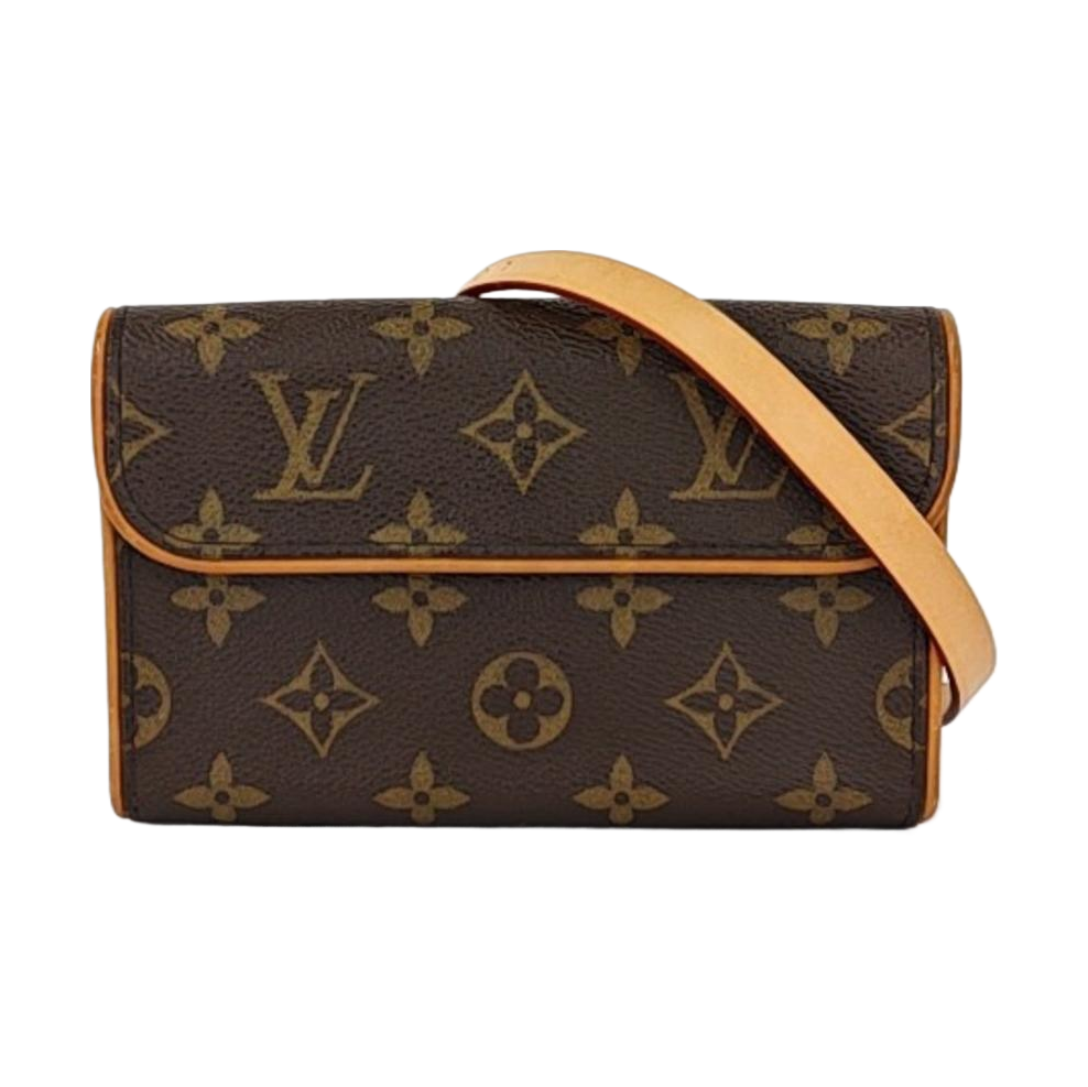 FLORENTINE Monogram Coated Canvas Brown