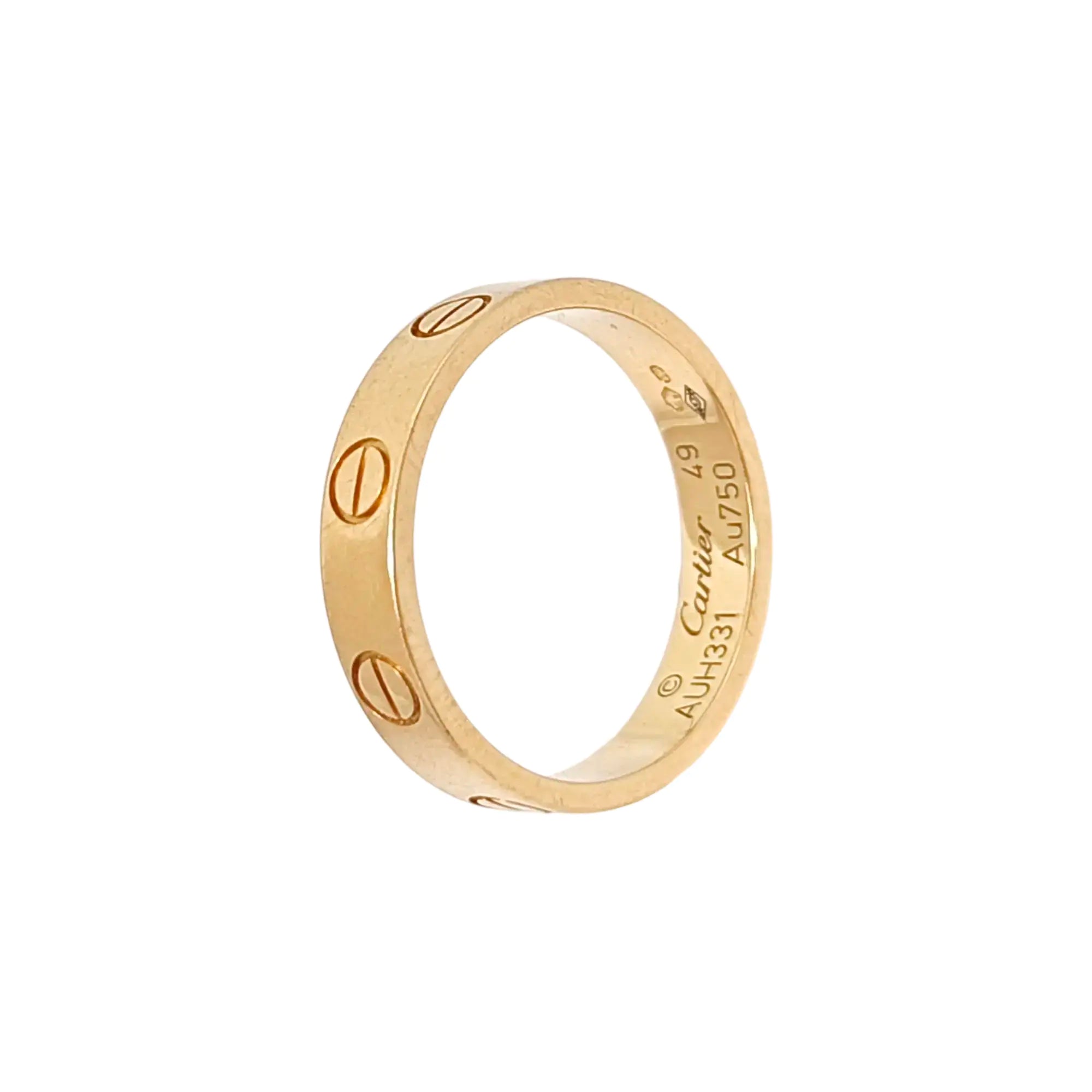 LOVE 18k Rose Gold Ring EU 49