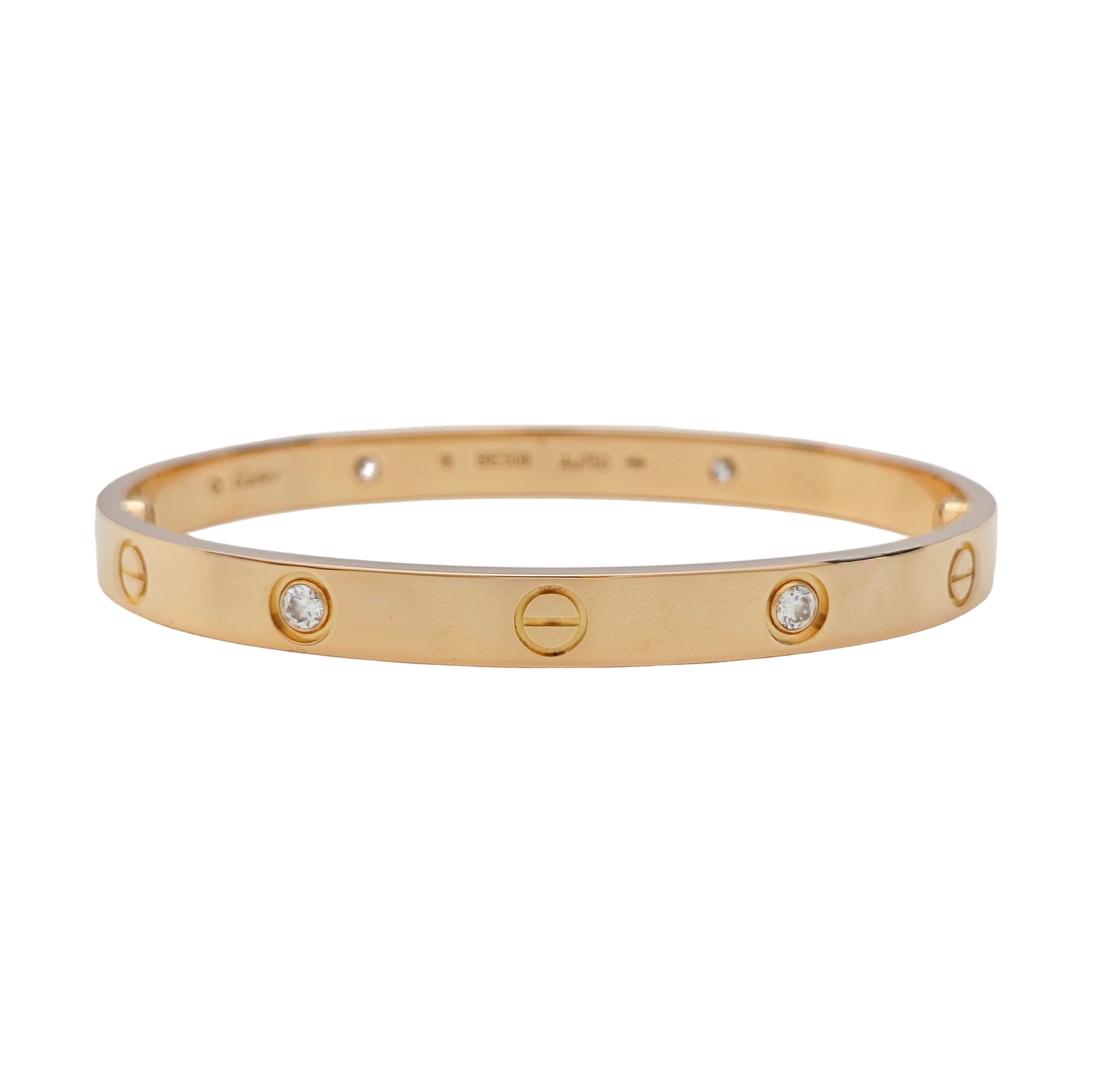 LOVE 18k Rose Gold Bangle