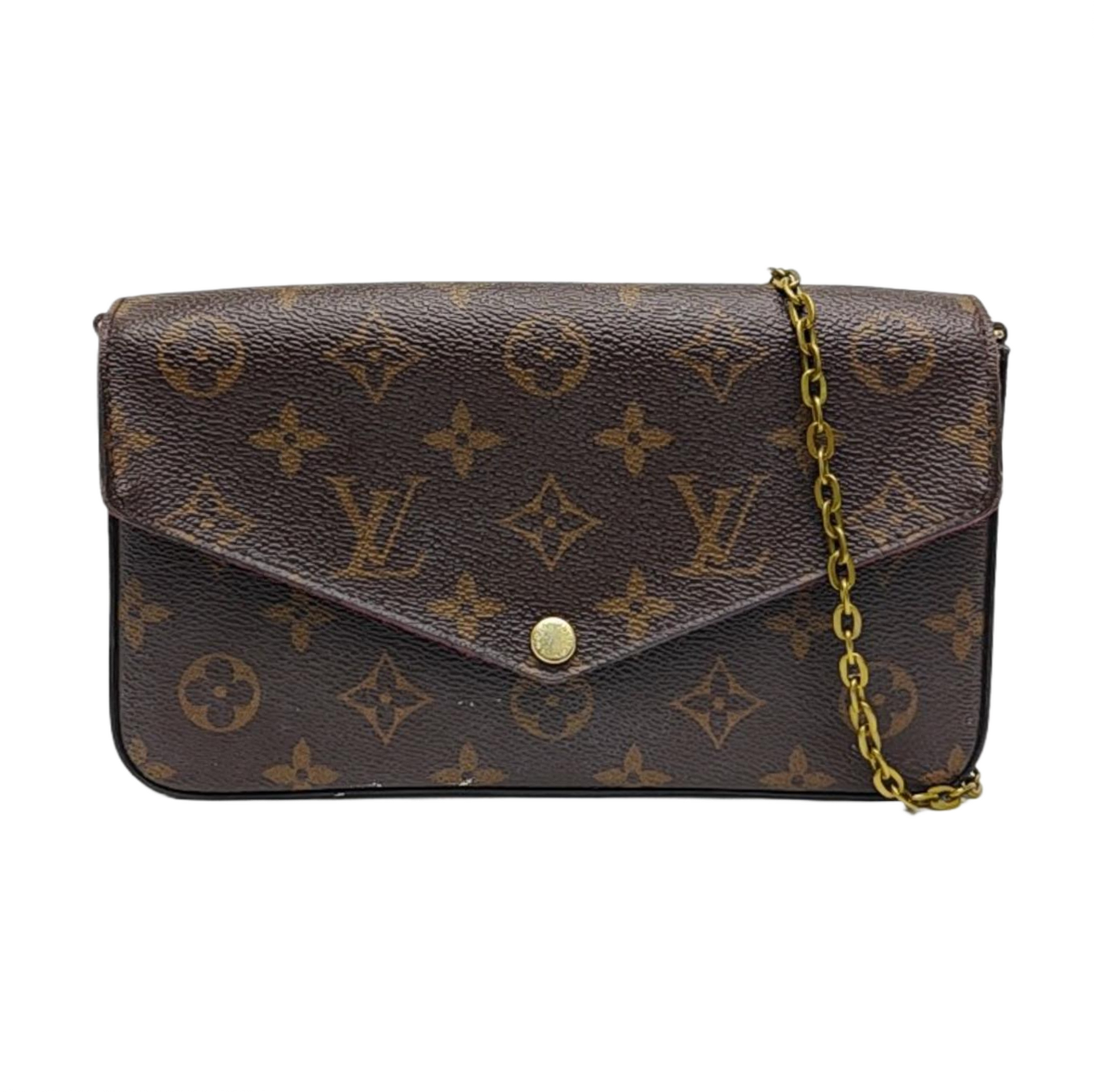 FÉLICIE Monogram Coated Canvas Brown