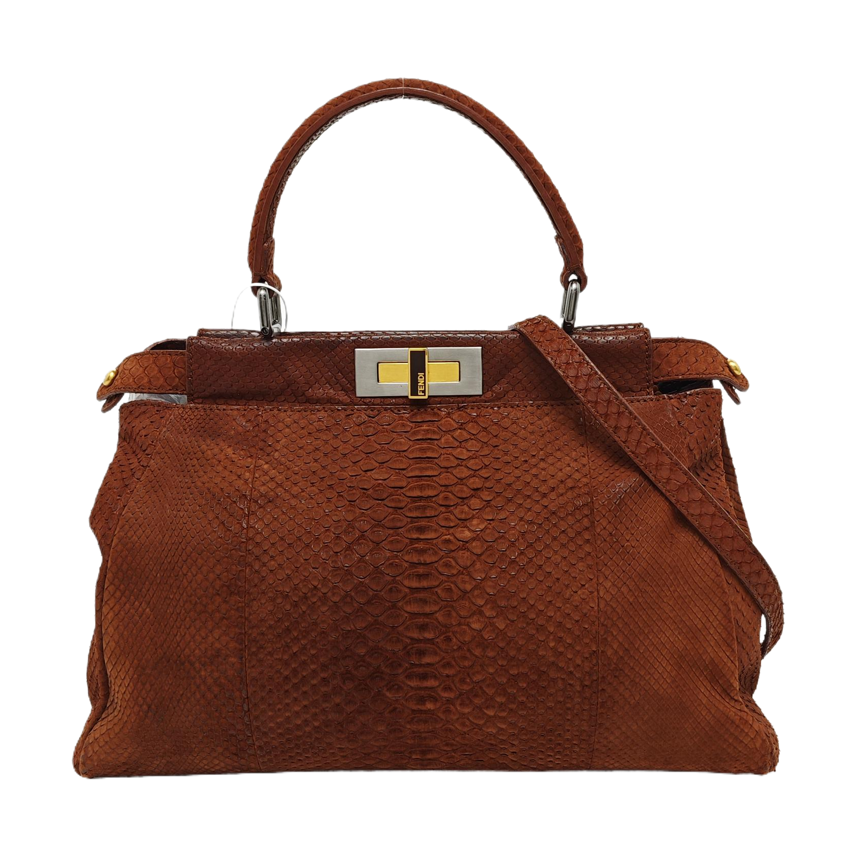 Peekaboo Medium Python Brown