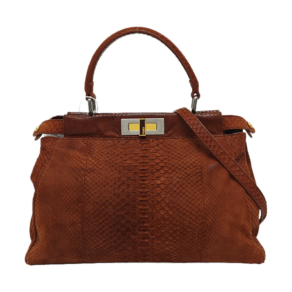 Peekaboo Medium Python Brown