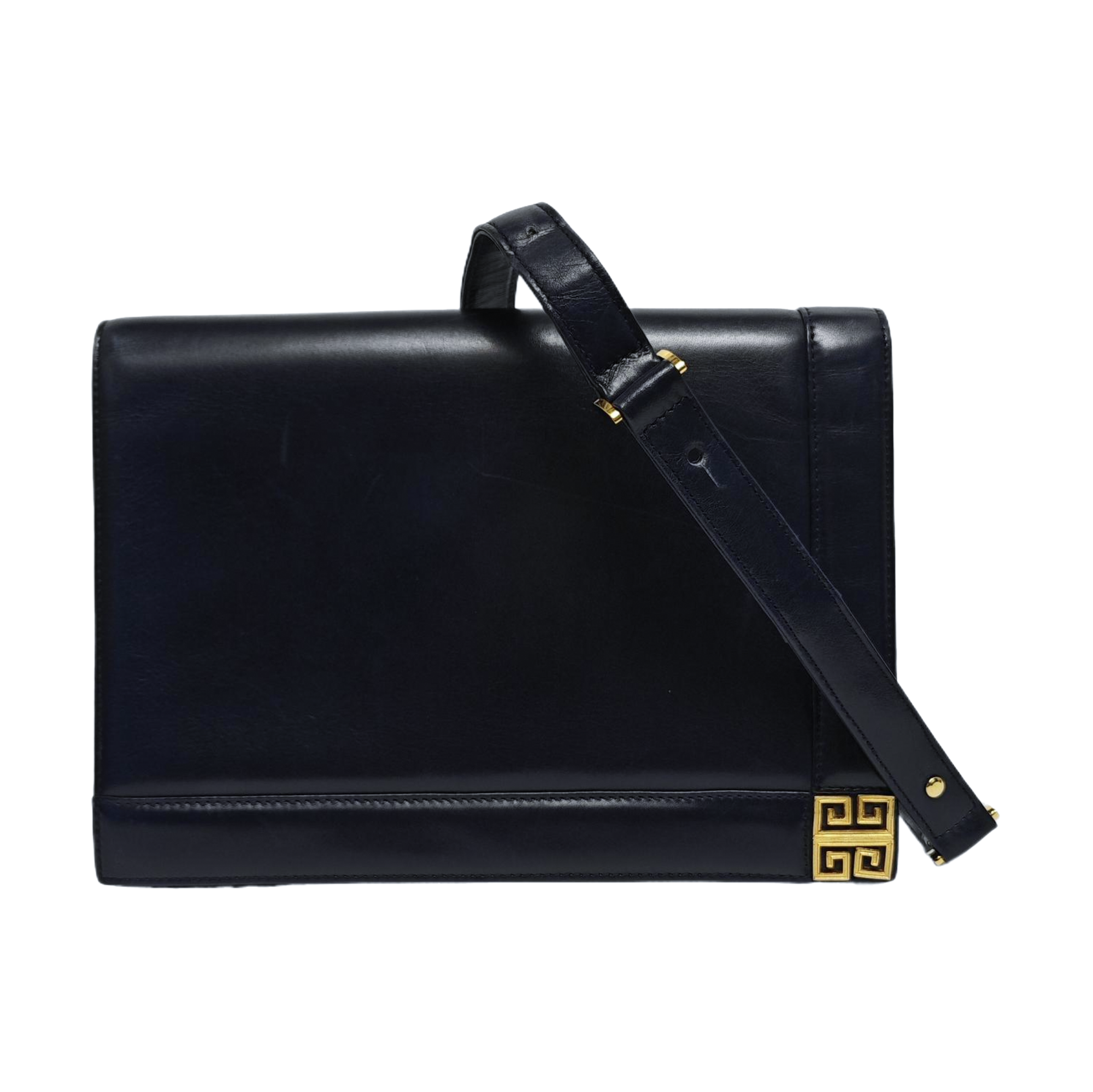 Calfskin Shoulder Bag Blue