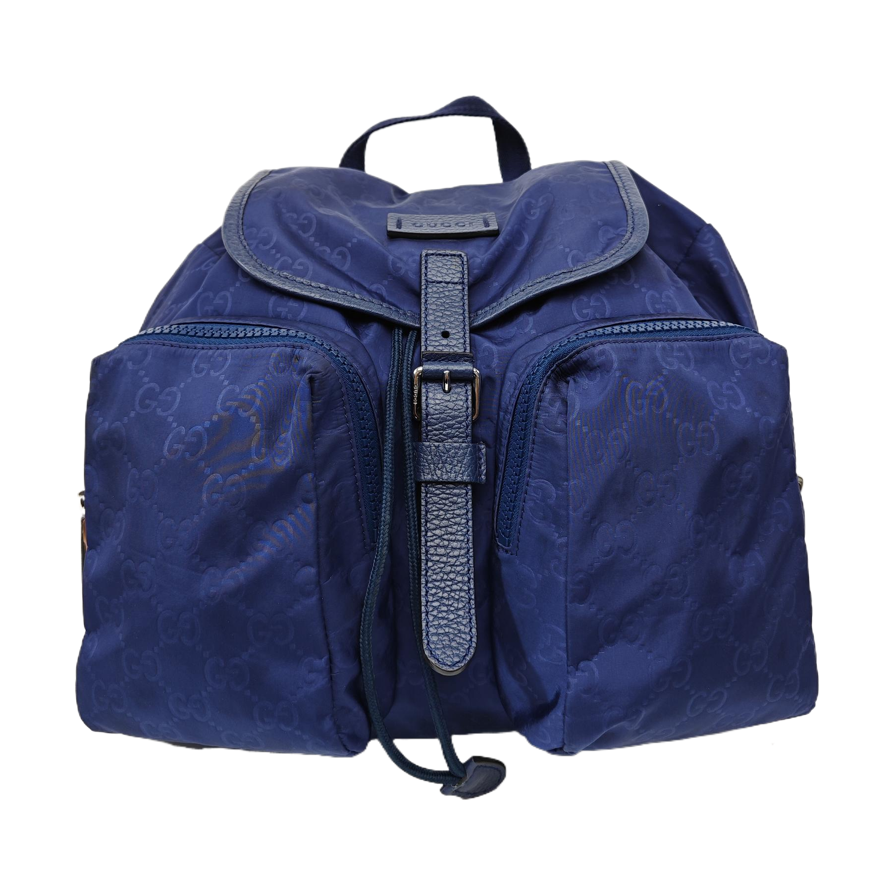 Monogram Nylon Backpack Blue