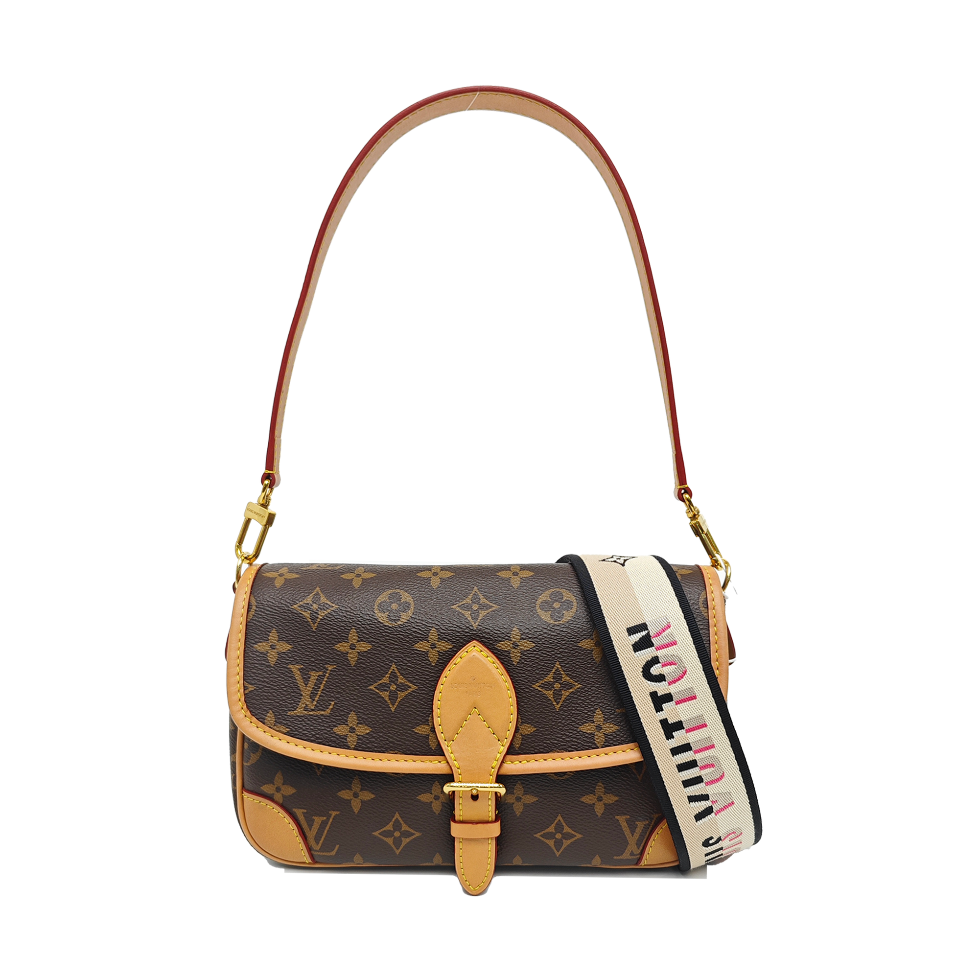 DIANE Monogram Coated Canvas Brown
