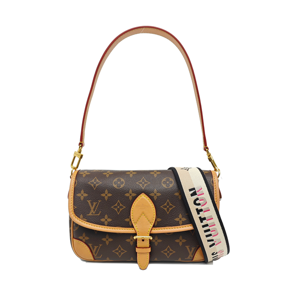 DIANE Monogram Coated Canvas Brown