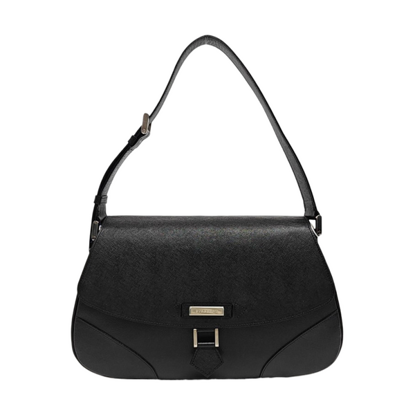Calfskin Shoulder Bag Black