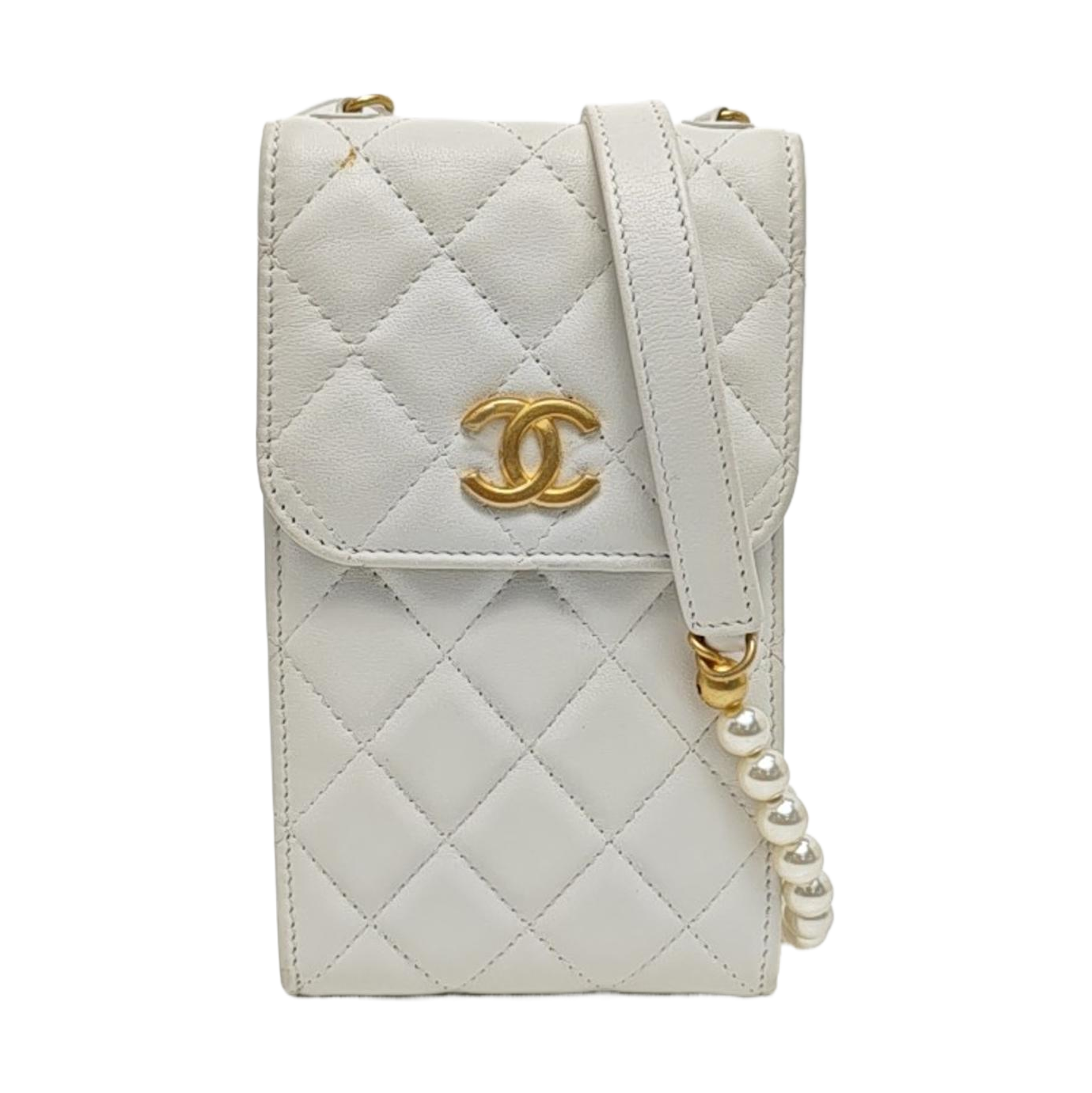 Quilted Calfskin White