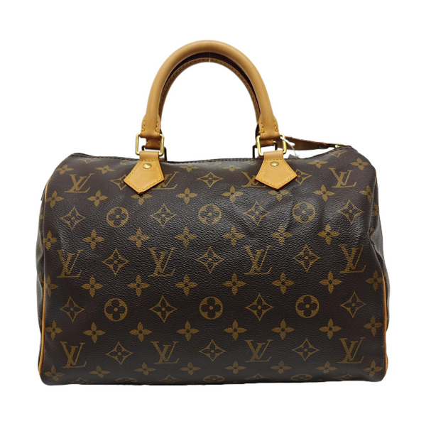 SPEEDY 30 Monogram Coated Canvas Brown