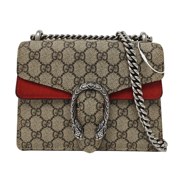 Dionysus Mini Monogram Coated Canvas Beige