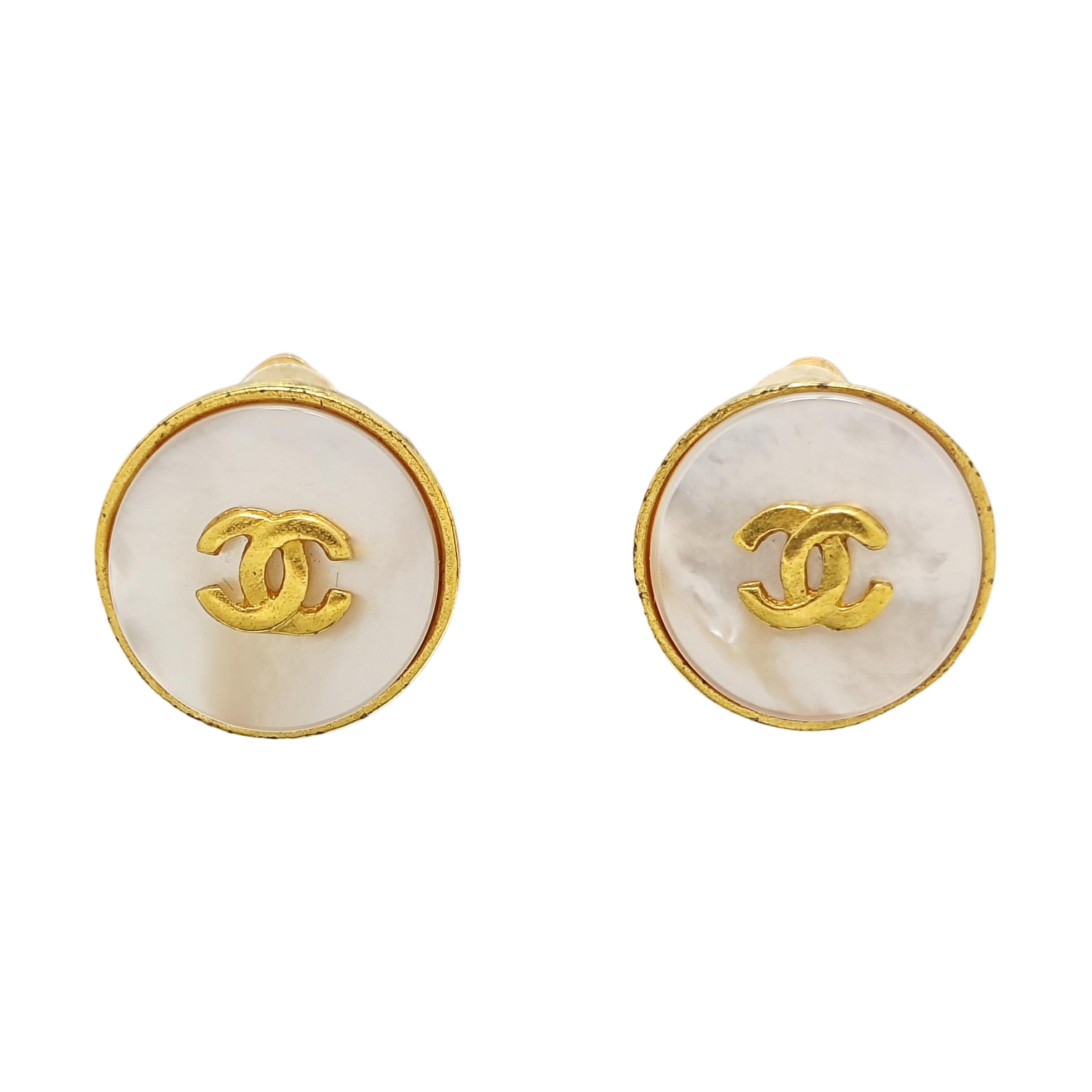 Metal Gold Clip On Earrings