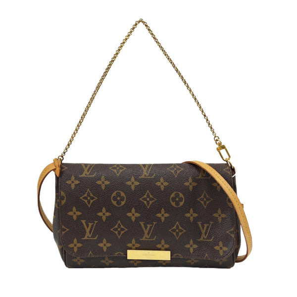 FAVORITE MM Monogram Coated Canvas Brown