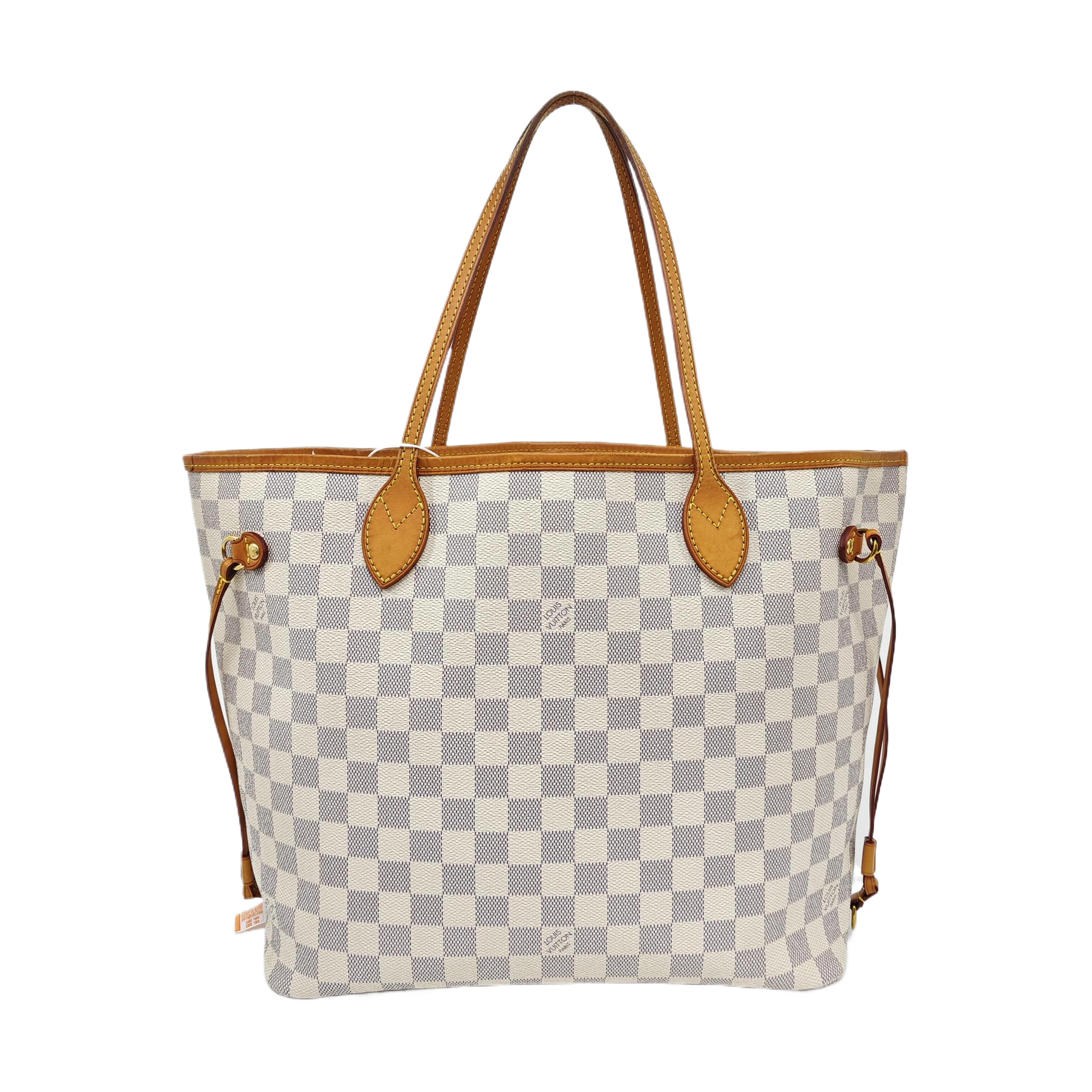 NEVERFULL MM Damier Azur Coated Canvas White