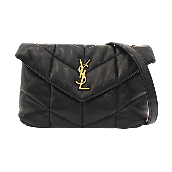 PUFFER Small Quilted Lambskin Black
