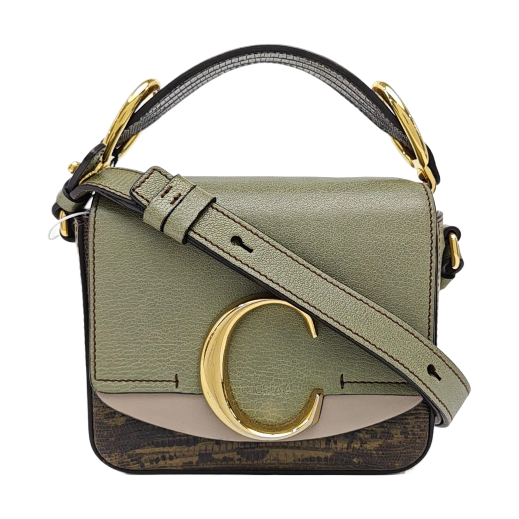 Chloé C Mini Calfskin Green