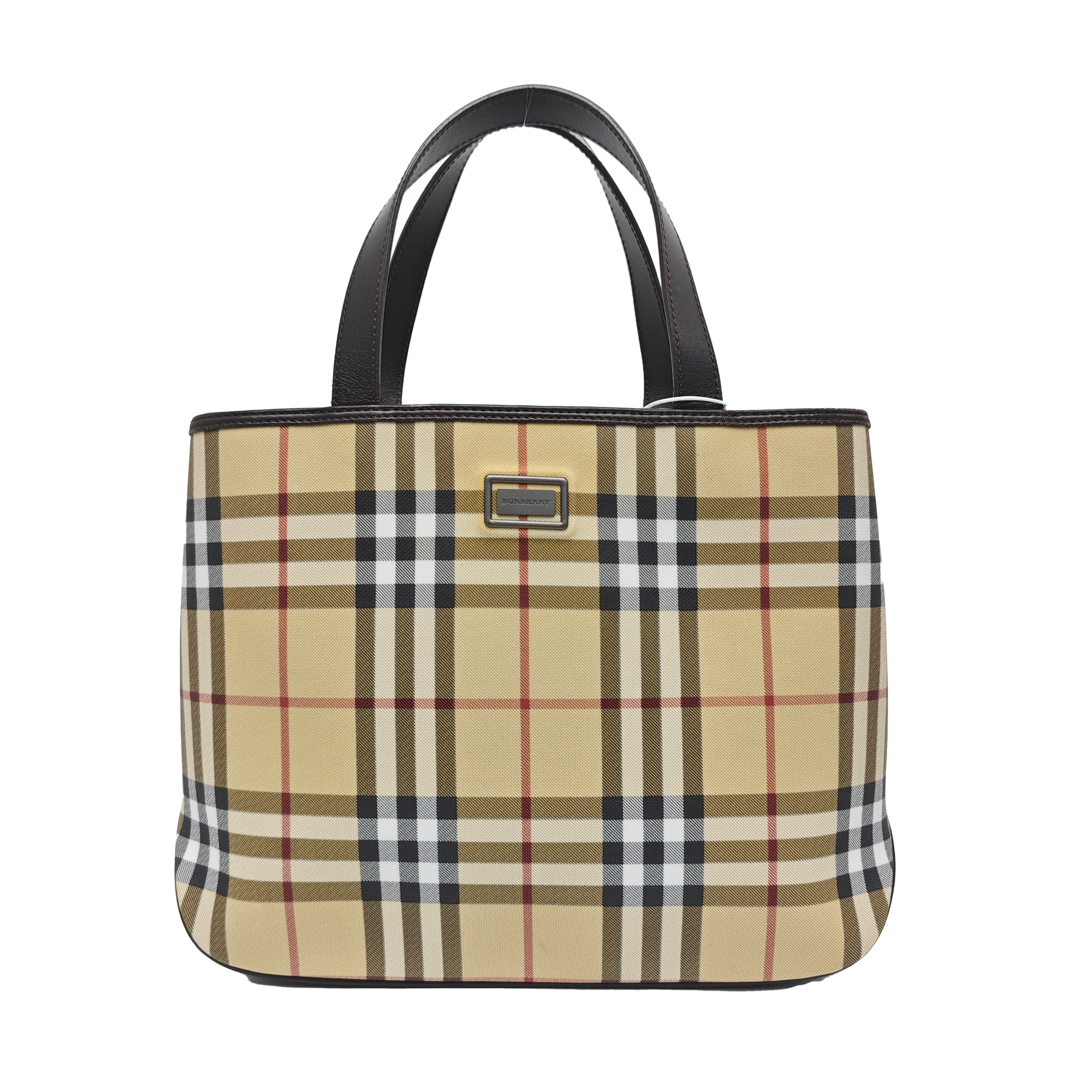 Coated Canvas Tote Bag Beige