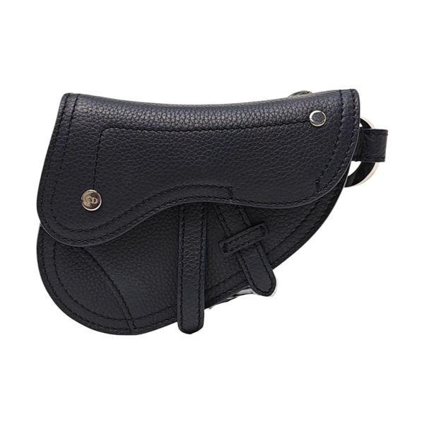 Authenticated pre-owned  Saddle Calfskin Blue - Clutch at Looply