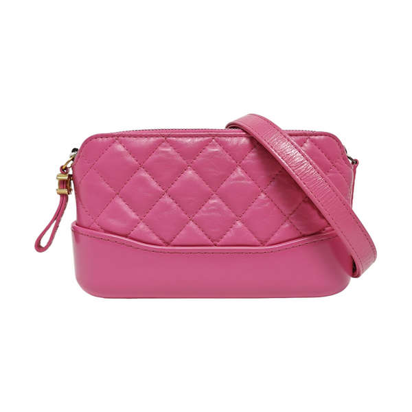 GABRIELLE Mini Quilted Calfskin Red