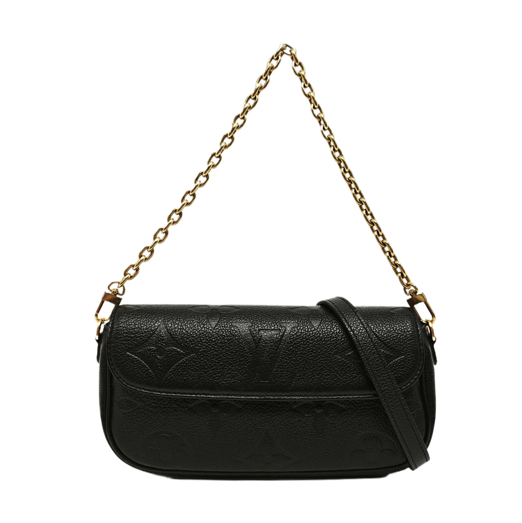 IVY Monogram Calfskin Black