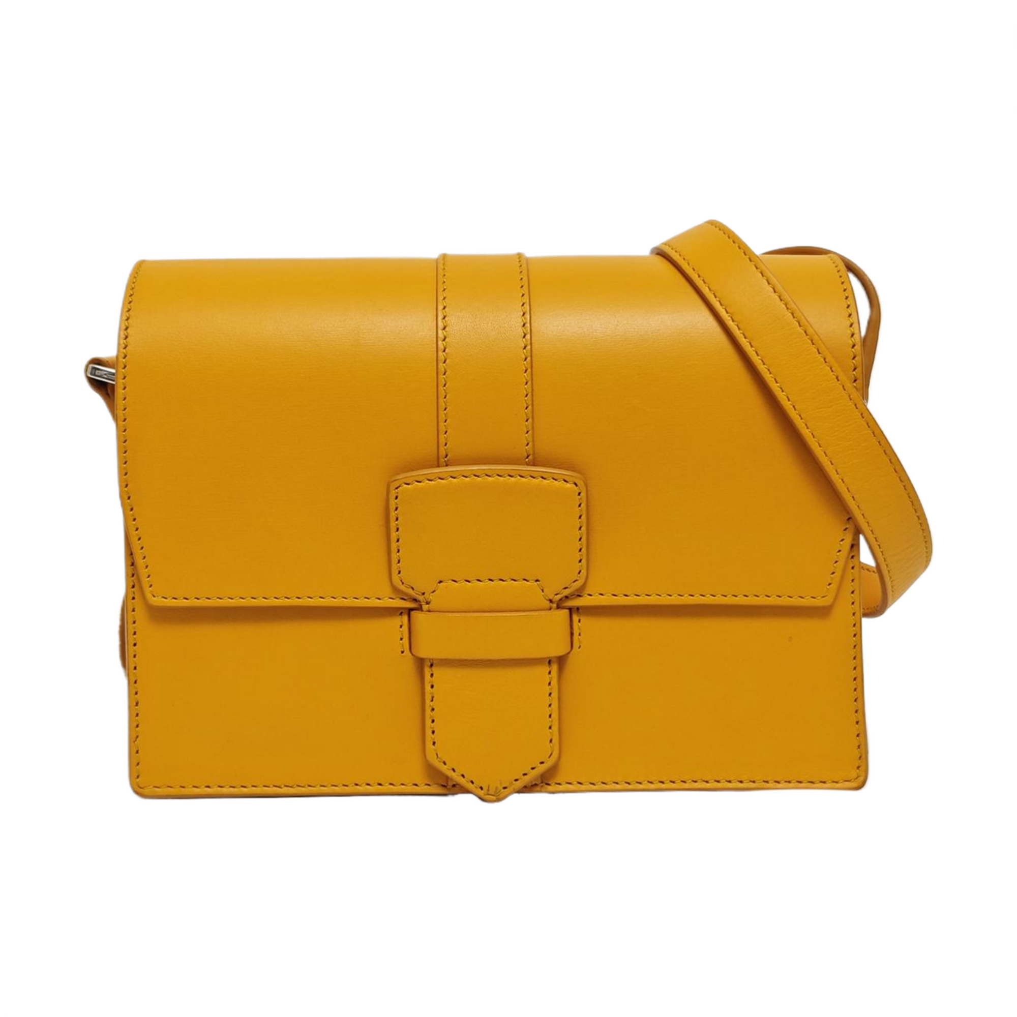 Calfskin Shoulder Bag Yellow
