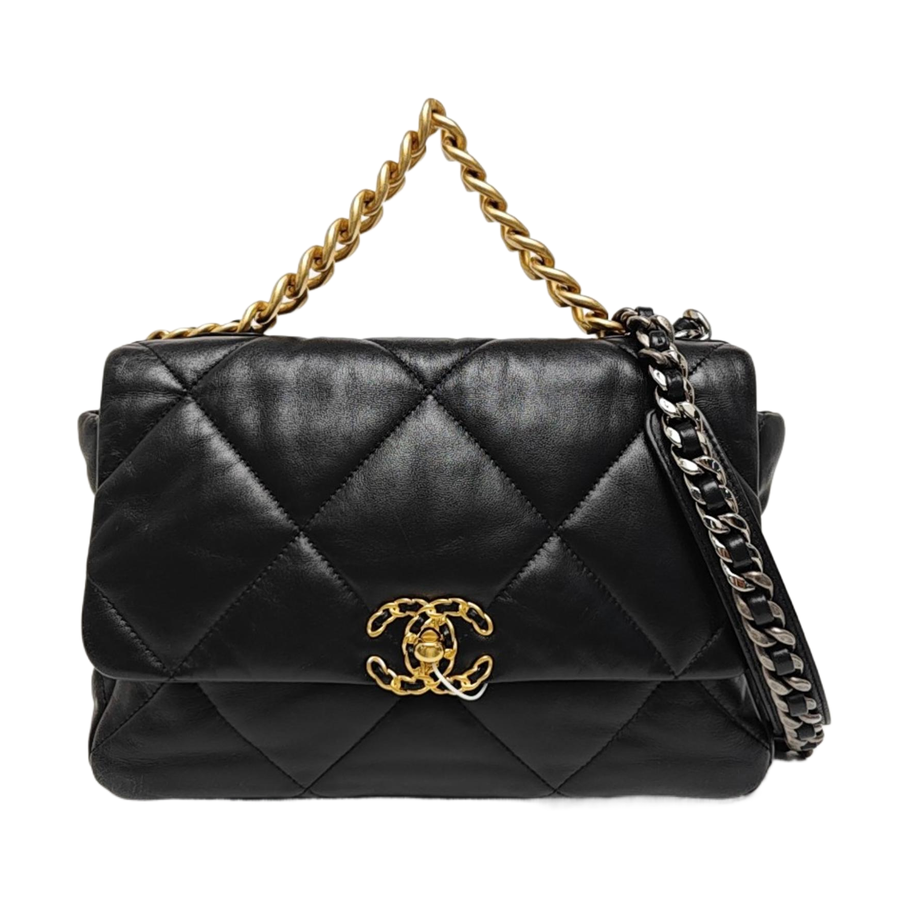 CHANEL 19 Medium Quilted Lambskin Black