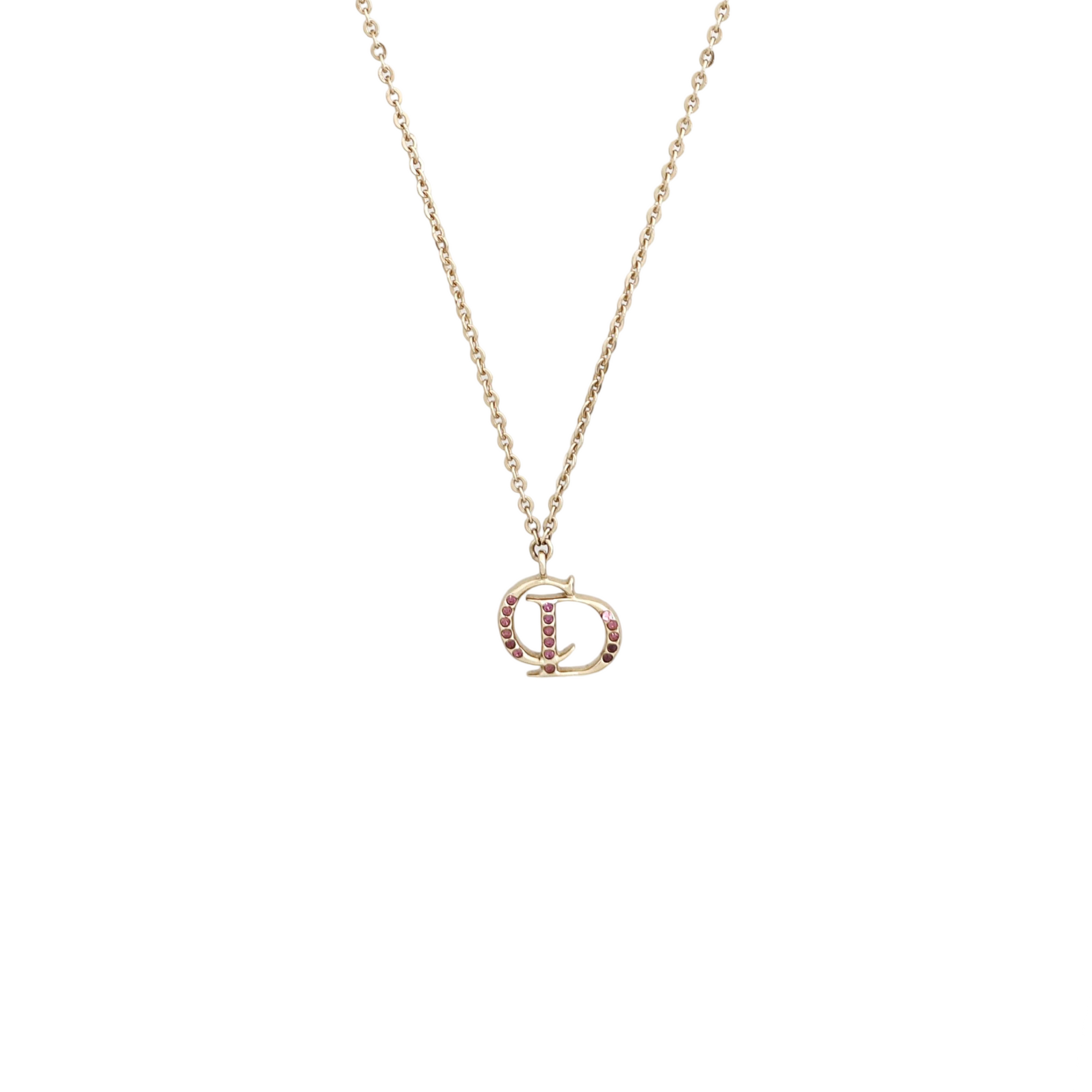 Petit CD Metal Gold Necklace