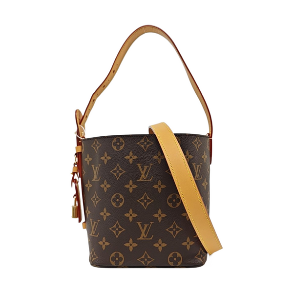ALL IN BB Monogram Coated Canvas Brown