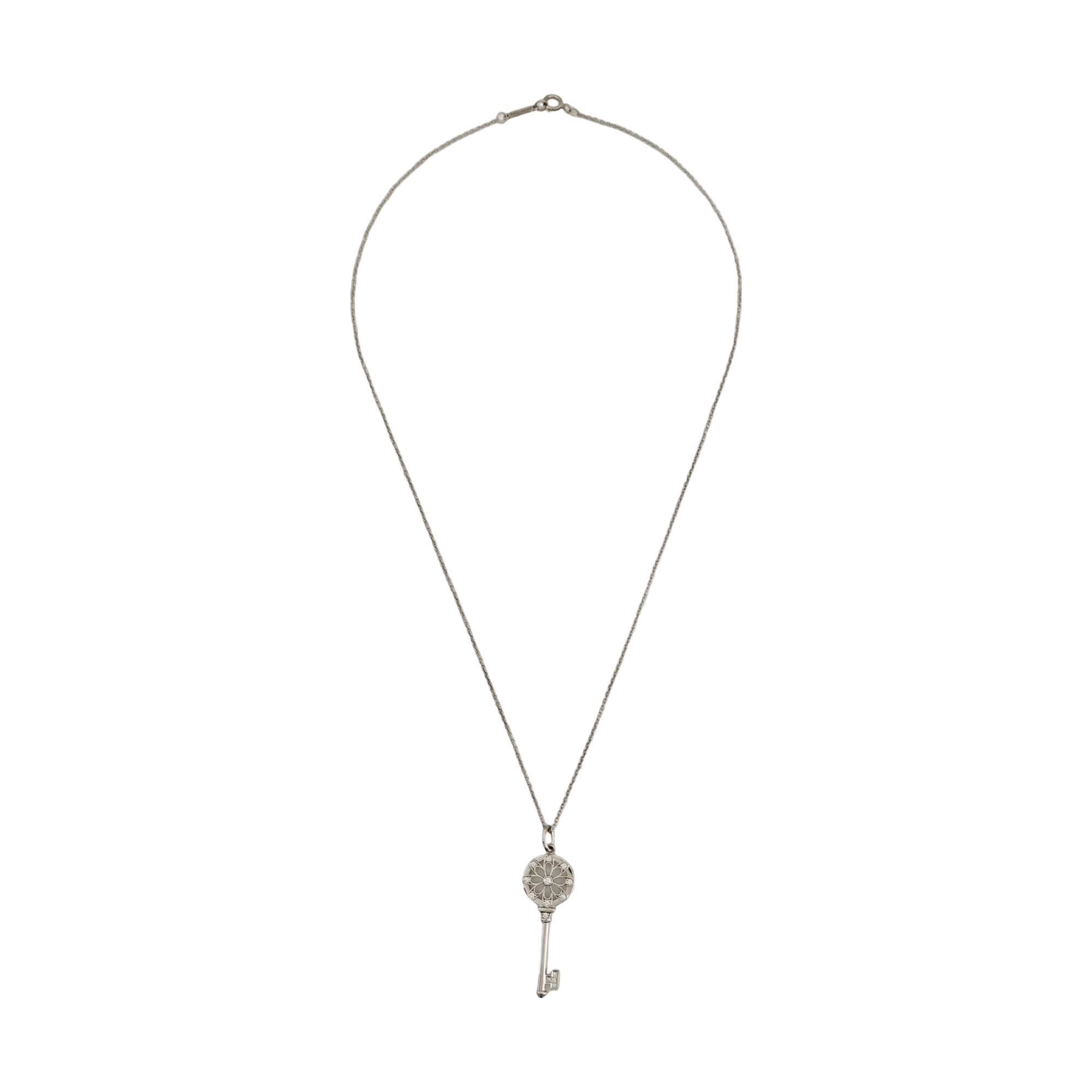 18k White Gold Silver Jewelry Set