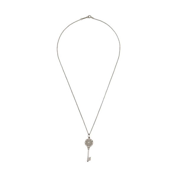 18k White Gold Silver Jewelry Set