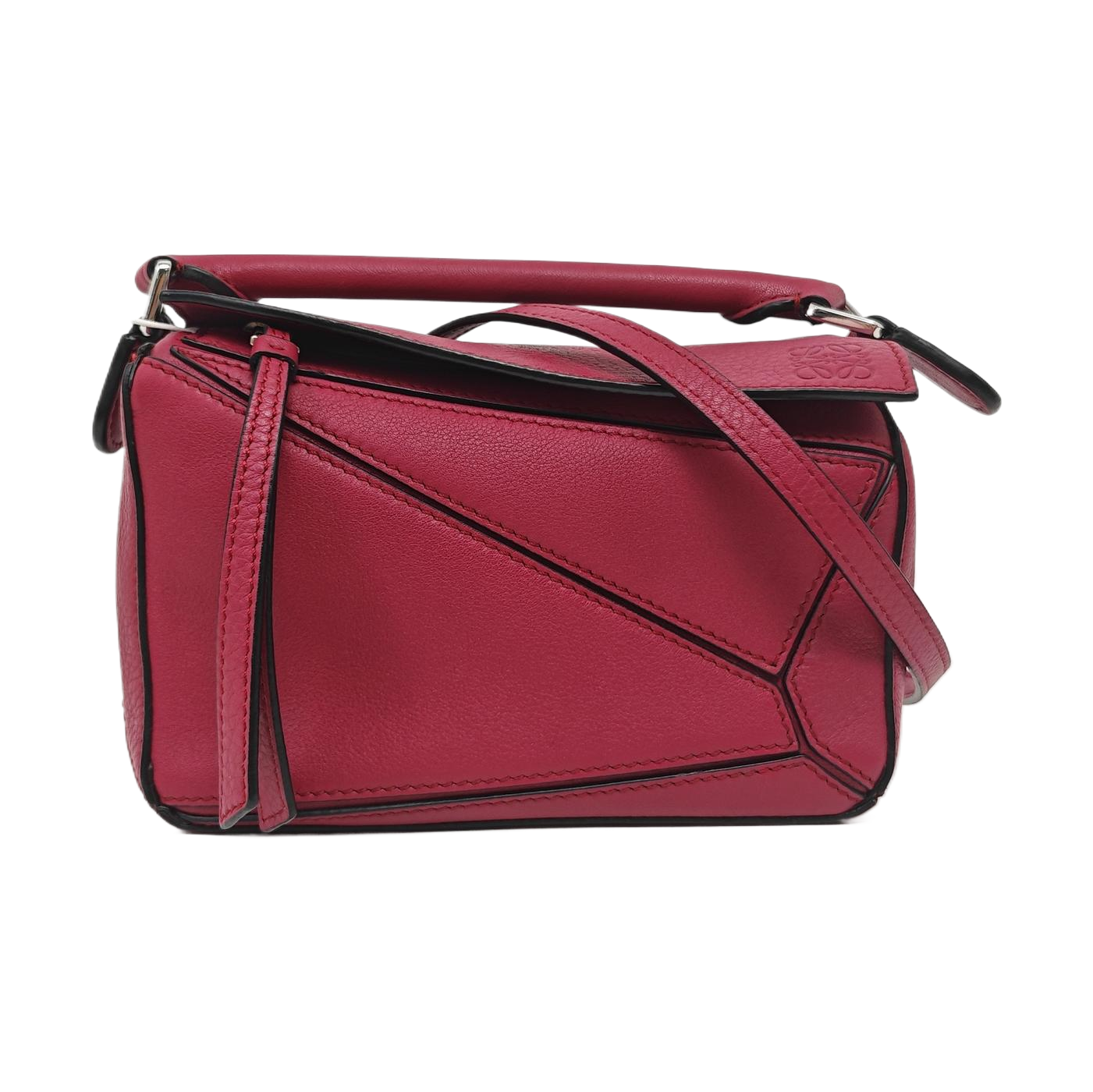 Puzzle Mini Calfskin Red