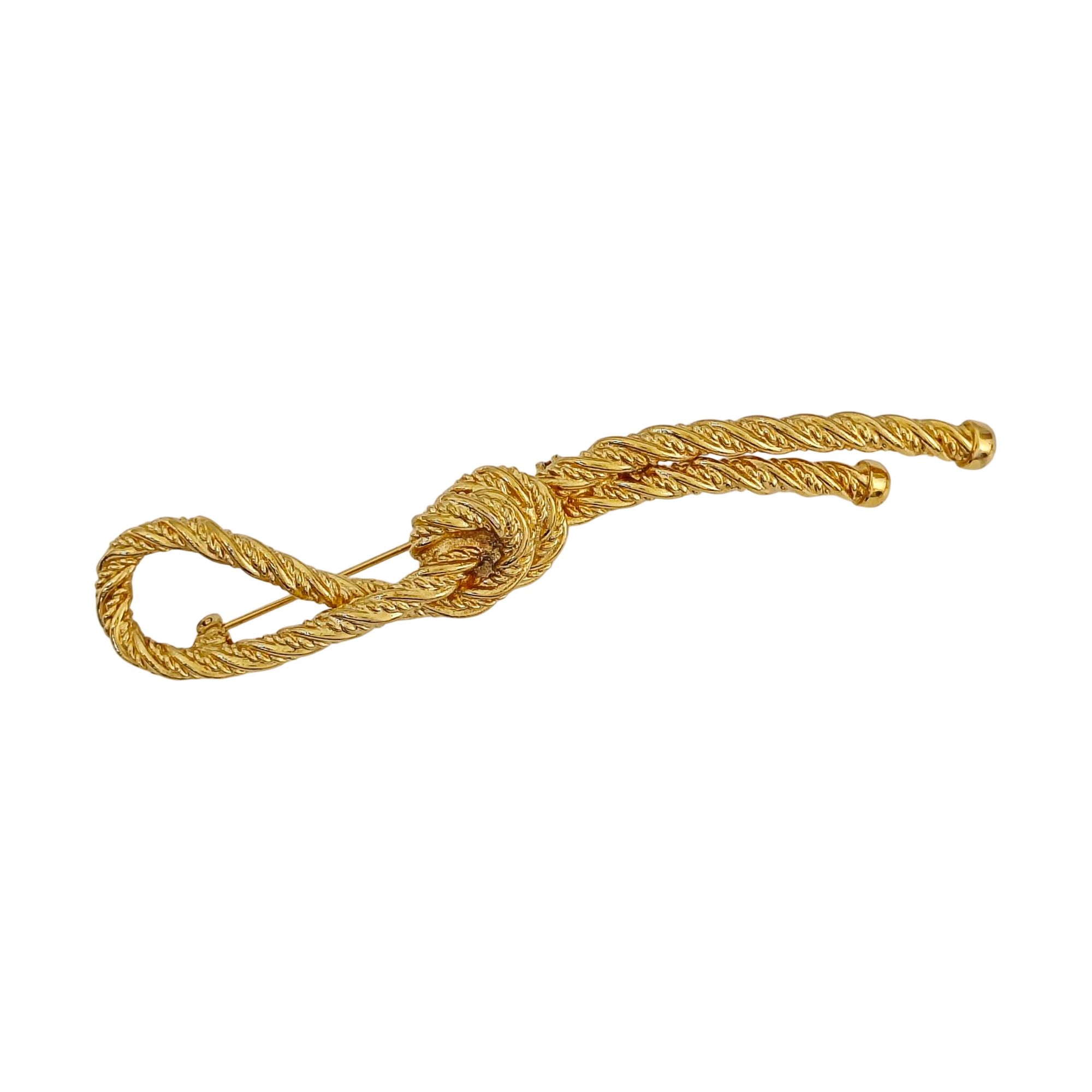Metal Gold Brooch