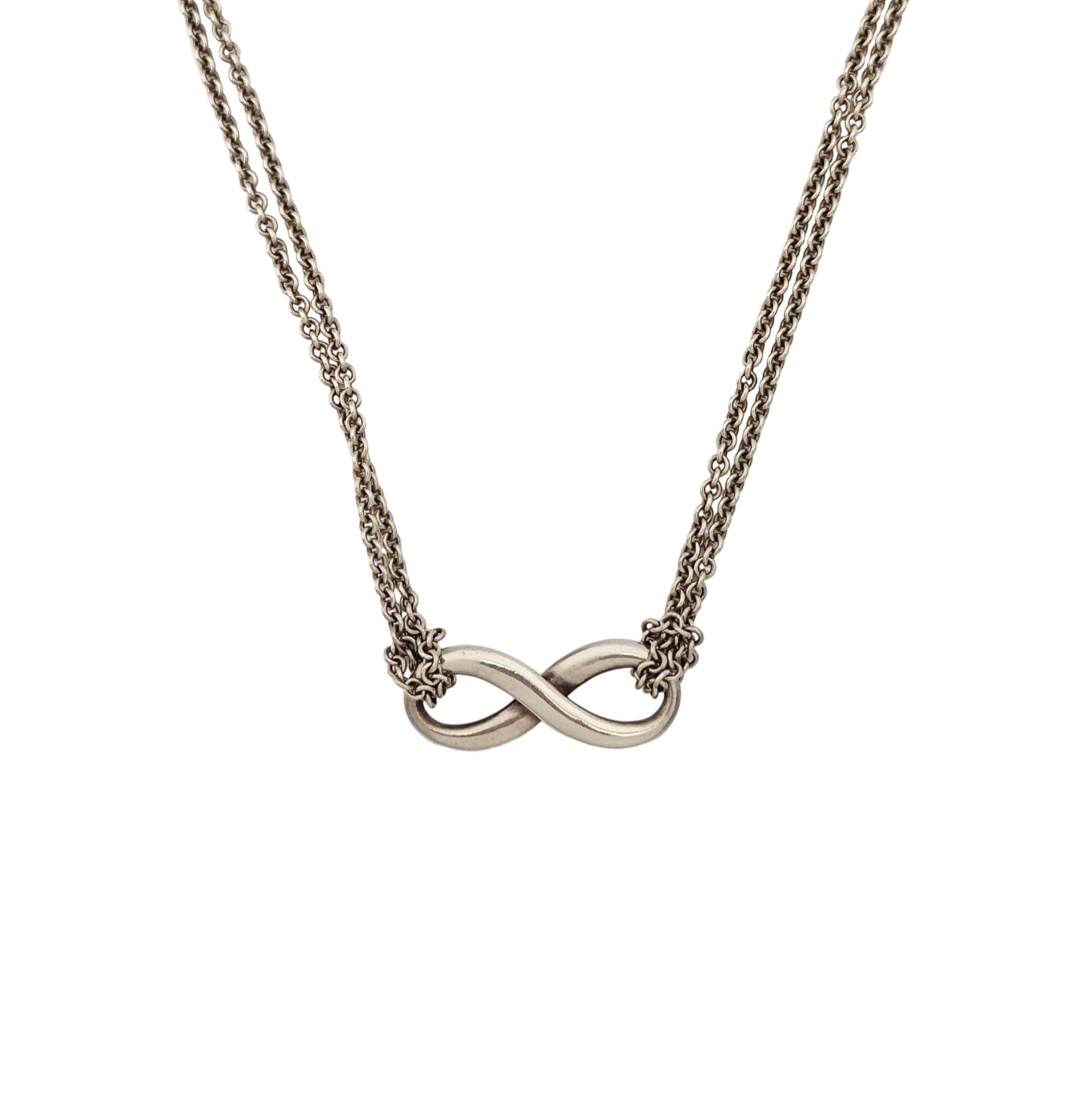 Tiffany Infinity 925 Sterling Silver Necklace